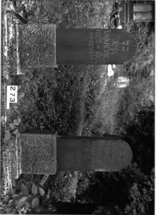 Grabstein 273 (Index: 99897683) Maße HxBxT: 141x35x14 cm: Grabstein 273