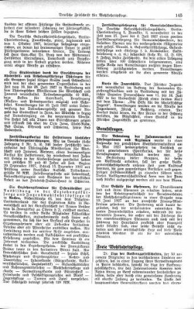 Erziehungsseminar für Ordensbrüder [Ausbildungsfragen in der Wohlfahrtspflege]