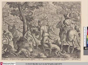 [Hare hunt; Hasenjagd]
