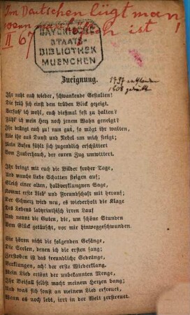 Faust : Eine Tragödie von Goethe, 1