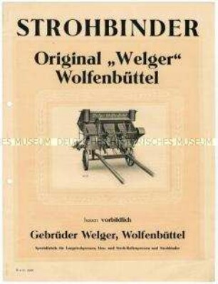 Strohbinder der Firma Welger