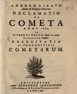 Declamatio de cometa anni 1604