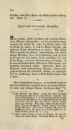 Zwei und vierzigste Homilie