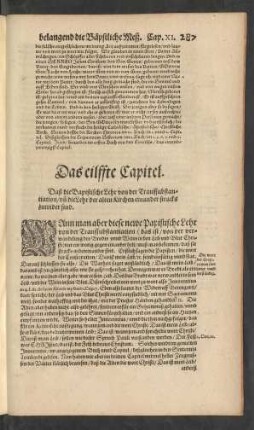 Das eilffte Capitel.