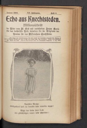 Heft 4. Januar 1910