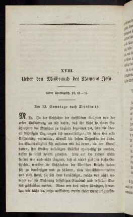 538-547, XVIII. Ueber den Mißbrauch des Namens Jesu