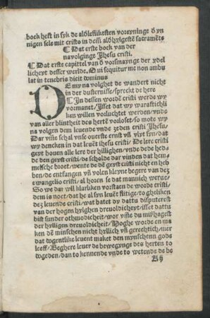Dat erste boek van der navolginge Jhesu cristi.