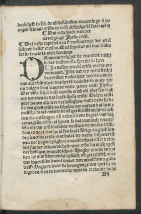 Dat erste boek van der navolginge Jhesu cristi.