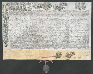 Provisionsbulle Papst Clemens IV. für Friedrich Ludwig Anton von Mirbach zu Harff.