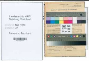 Entnazifizierung Bernhard Baumann , geb. 20.11.1904 (Landwirt)