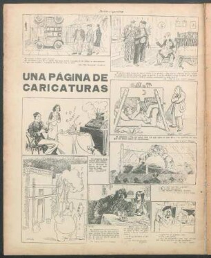Una página de caricaturas [Caricaturas]