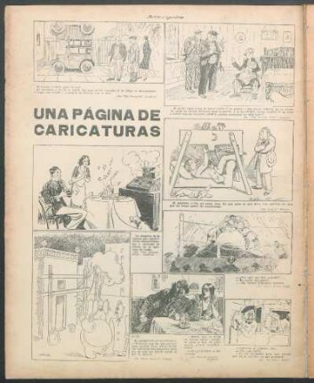 Una página de caricaturas [Caricaturas]