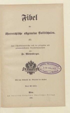 Fibel für österreichische allgemeine Volksschulen