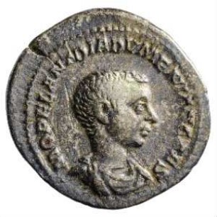 Münze, Denar, 217 - 218 n. Chr.