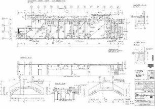 Stuttgart Hbf: Empfangsgebäude BASA-Gebäude Schalplan Decke über 1.Untergeschoß