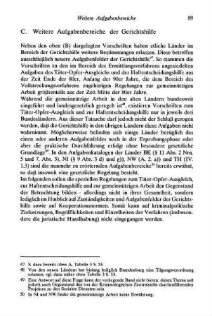 89-103, C. Weitere Aufgabenbereiche der Gerichtshilfe