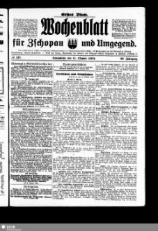 Wochenblatt für Zschopau und Umgegend : Zschopauer Tageblatt u. Anzeiger, 01