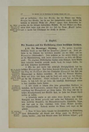 2. Kapitel. Die Franken und die Entstehung eines deutschen Reiches