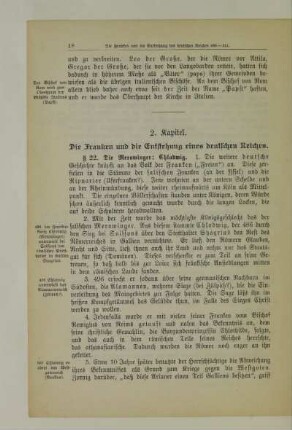 2. Kapitel. Die Franken und die Entstehung eines deutschen Reiches