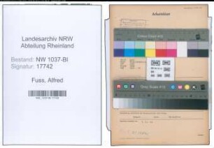 Entnazifizierung Alfred Fuss , geb. 06.04.1902 (Reg.Inspektor)