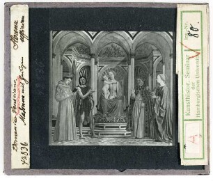 Domenico Veneziano: Altartafel von Sta. Lucia dei Magnoli, Sacra Conversazione, Florenz, Uffizien