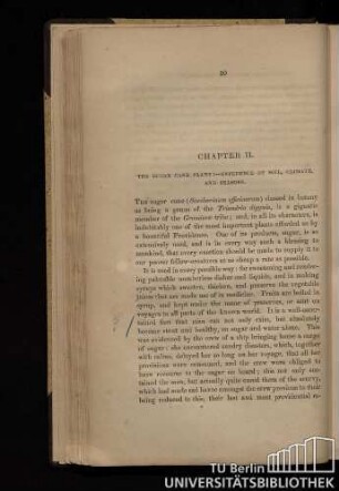 Chapter II. The sugar cane plant: - Influence of soil, climate, and seasons
