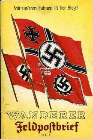 Illustriertes Heft mit Unterhaltungsbeiträgen für die Frontsoldaten der Firma Wanderer