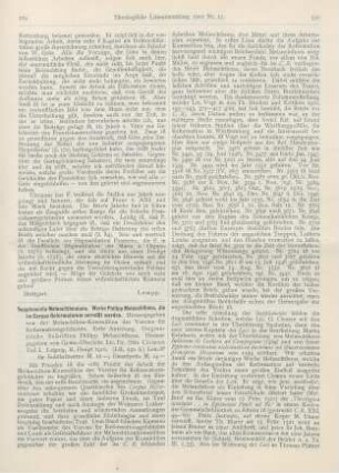 529-532 [Rezension] Clemen, Otto (Hrsg.), Supplementa Melanchthoniana. Werke Philipp Melanchthons, die im Corpus Reformatorum vermißt werden. 1. Abt