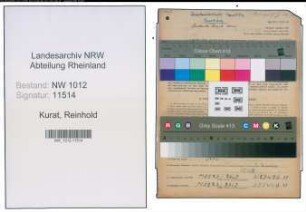 Entnazifizierung Reinhold Kurat , geb. 17.04.1913 (Bankbeamter)