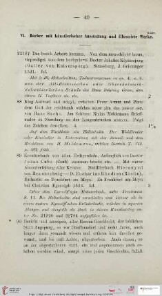 VI. Bücher mit künstlerischer Ausstattung und illustrirte Werke (Nr. 23787 - 23835)