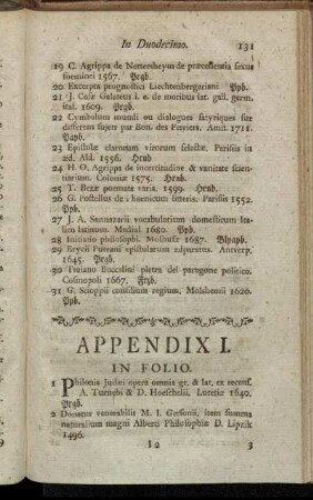 Appendix I. - Appendix IV.