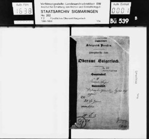 Heiligenzimmern: Aufnahme eines Kapitals zur Bestreitung der Kirchenbaukosten