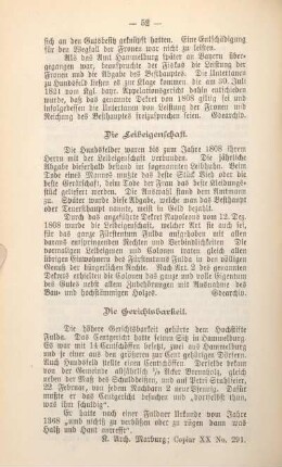 Die Leibeigenschaft.