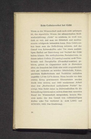 Kein Coffeeinverbot bei Gicht