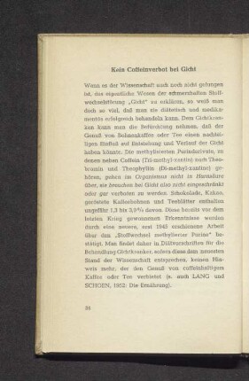 Kein Coffeeinverbot bei Gicht