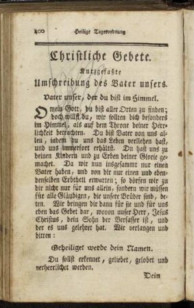 Christliche Gebete.