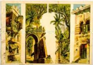 Papiertheaterdekoration "Suez-Kanal"