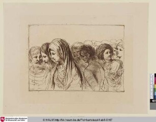 [Eight Heads, Men and Women; Acht Köpfe, Männer und Frauen]