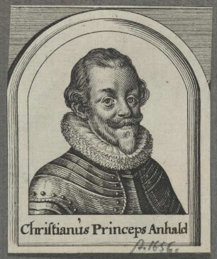 Bildnis des Christianus Anhald, Fürst von Anhalt-Bernburg