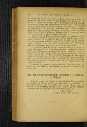 Von der Lehmittelsammelstelle Petersdorf bei Trautenau in Böhmen