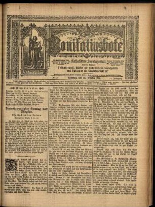 Erste Ausgabe vom Sonntag, den 23. Oktober 1910.