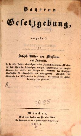 Bayerns Gesetzgebung