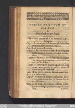 Series Partium Et Capitum.