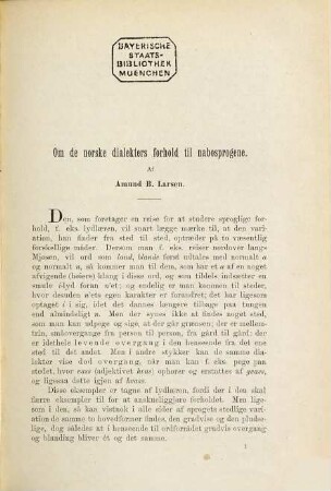Sproglig-historiske studier tilegnede professor C. R. Unger