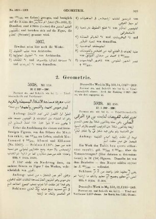 2. Geometrie (No. 5938-5959)