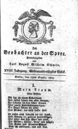 37. Stueck, 13. September 1819