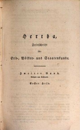 Hertha : Zeitschrift für Erd-, Völker- und Staatenkunde. 2. 1825