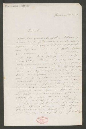 Brief an Carl Mendelssohn Bartholdy : 29.05.1860