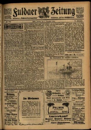 Zweite Ausgabe vom Freitag, den 09. Dezember 1904.