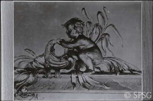 Berlin, Schloss Charlottenburg, Neuer Flügel, Große Galerie (Goldene Galerie), R. 363, Detail Gesims.